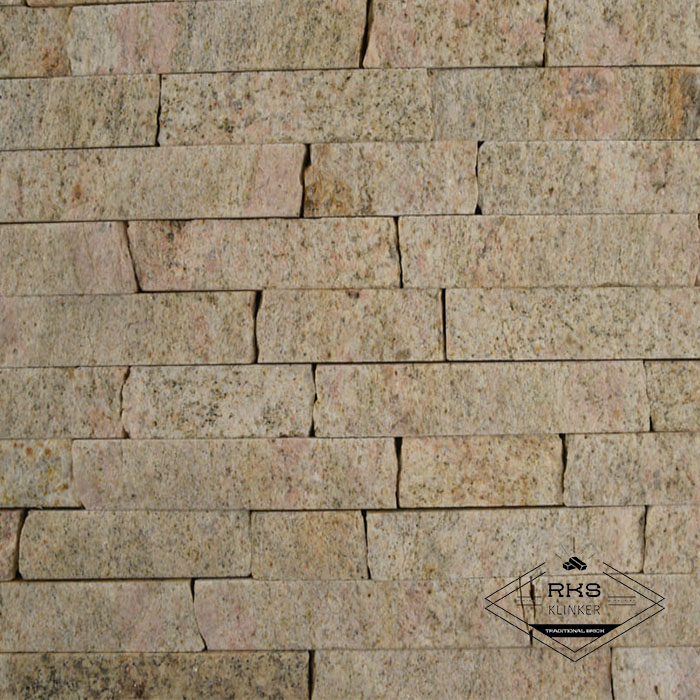 Фасадный камень Полоса - Гранит Imperial Gold в Старом Осколе